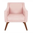 Ver imagem 2 de Kit 2 Poltrona Gabriela Corino Rosa Bebe - Dominic Decor