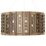 Luminária Decorativa Madeira Pendente Porto Belo Red 45cm - 7