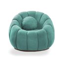 Ver imagem 3 de Sofá 2 Lugares com Poltrona Orgânica Fixa Cloud Bouclê E03 - D'Rossi Cor Azul Turquesa