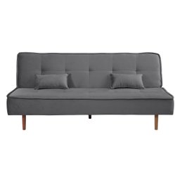 Sofá Cama Silver 3 Lugares Reclinável Suede Cinza Chumbo 1,92 - Star Confort - 3