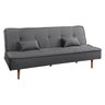 Sofá Cama Silver 3 Lugares Reclinável Suede Cinza Chumbo 1,92 - Star Confort - 2