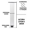 Kit 2 Pé Alumínio 27cm Fosco Cozinha Móveis 40x40 Regulável - 2