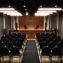 Ver mais imagens de Cadeira Hoteleira Auditório Empilhável Linho M23 Preto - Mpozenato