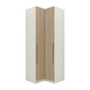 Ver imagem 3 de Guarda-roupa Modulado 94 X 93cm Canto Reto 2 Portas Seletto Henn - Areia/jequitibá