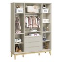 Ver imagem 6 de Quarto de Bebê Elfe Classic 4 Portas 4 Gavetas MDF Areia Acetinado Reller Móveis