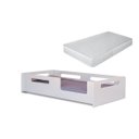 Ver imagem 2 de Cama Solteiro Montessoriana para Crianças com Proteção Lateral em Mdf + Colchão:branco