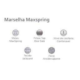 Colchão King Molas Maxspring Marselha Euro Pillow (193x203x25) - Herval - 3