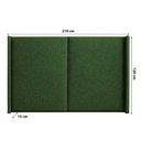 Ver imagem 3 de Cabeceira Cama King 210cm Estofada Linho ou Veludo Editável Cor:linho Moderno Verde
