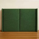 Ver imagem 4 de Cabeceira Cama King 210cm Estofada Linho ou Veludo Editável Cor:linho Moderno Verde