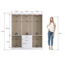 Ver imagem 5 de Guarda-Roupa Solteiro 6 Portas 1 Porta Basculante 1 Gaveta Dallas Espresso Móveis