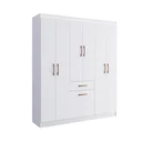 Ver imagem 3 de Guarda-Roupa Solteiro 6 Portas 1 Porta Basculante 1 Gaveta Dallas Espresso Móveis