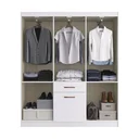 Ver imagem 2 de Guarda-Roupa Solteiro 6 Portas 1 Porta Basculante 1 Gaveta Dallas Espresso Móveis