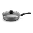 Ver imagem 1 de Frigideira Funda Alum 22cm Tampa Vidro Grafite