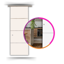 Ver imagem 1 de Painel Biombo Divisória de Ambiente Decorativo Fixo 80x2,85m - Liso - Branco