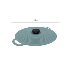 TAMPA DE SILICONE PARA PANELA CINZA 28CM 4910 - LYOR - 2