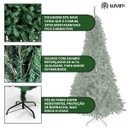 Ver imagem 2 de Árvore de Natal Pinheiro Luxo 1,80m 800 Galhos Tradicional Verde Premium Grande Cheia Luvinco