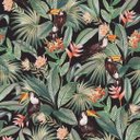 Ver imagem 1 de Papel de Parede Folhas e Tucano Verde e Preto+ Cola Inclusa