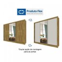 Ver imagem 2 de Guarda-Roupa Casal 4 Espelhos 3 Portas de Correr 6 Gavetas Toronto Espresso Móveis