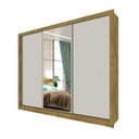 Ver imagem 5 de Guarda-Roupa Casal 4 Espelhos 3 Portas de Correr 6 Gavetas Toronto Espresso Móveis
