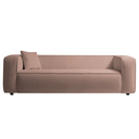 Ver imagem 1 de Sofá Cecília Orgânico 2 Lugares 160cm Sala de Estar Linho Rose - Incasa Decor