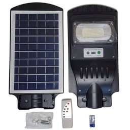 Luminária Solar 50W Poste Publica c/ Sensor de Presença - 1