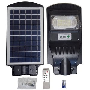 Luminária Solar 50W Poste Publica c/ Sensor de Presença