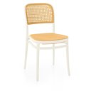 Ver imagem 4 de Conjunto Mesa de Jantar Redonda Majestic 70cm Preta com 2 Cadeiras Roma - Branco