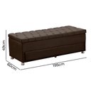 Ver imagem 3 de Calçadeira Sapateira Baú Munique 195cm de Largura Veludo Star Confort