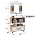 Ver imagem 4 de Gabinete para Banheiro com Espelheira e Gaveteiro Espresso Móveis