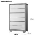 Ver imagem 2 de Cômoda para Quarto 6 Gavetas Duo Branco