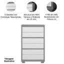Ver imagem 5 de Cômoda para Quarto 6 Gavetas Duo Branco