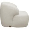 Poltrona Decorativa Fixa Orgânica para Sala Living Barolo L06 Bouclê Branco - Gtdnexxus - 5