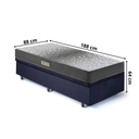 Ver imagem 2 de Base Box Baú 88x188 Suede com Colchão Dual Firm Espuma Ecoflex