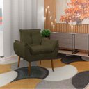 Ver imagem 2 de Poltrona Decorativa Sala de Estar Escritório Quarto Prime: Marrom