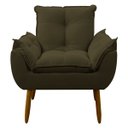 Ver imagem 1 de Poltrona Decorativa Sala de Estar Escritório Quarto Prime: Marrom