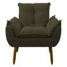 Poltrona Decorativa Sala de Estar Escritório Quarto Prime: Marrom - 1