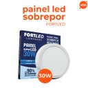 Ver imagem 2 de Painel Led 30w Redondo Branco Frio Sobrepor Fortled