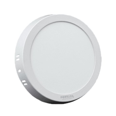 Painel Led 30w Redondo Branco Frio Sobrepor Fortled