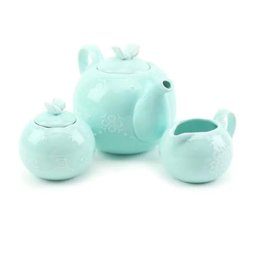 Conjunto 3 Peças Porcelana para Chá Butterfly Azul - 1