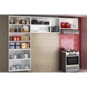 Ver imagem 3 de Cozinha Compacta Topazio C/ 11 Portas ( 3 C/ Vidro ) Preto - Telasul