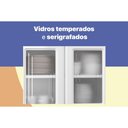 Ver imagem 5 de Cozinha Compacta Topazio C/ 11 Portas ( 3 C/ Vidro ) Preto - Telasul