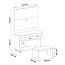 Ver imagem 3 de Rack com Painel para TV até 32 Polegadas e Mesa de Centro Star Artely
