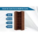 Ver imagem 2 de Guarda Roupa Closet Solteiro ME4132 c/ 4 Prateleiras Amêndoa - Tecno Mobili