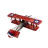 Miniatura Avião Vermelho de Hélice 17x40x45cm Tudo em Caixa - 3