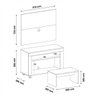 Rack com Painel para TV até 32 Polegadas e Mesa de Centro Star Artely - 3