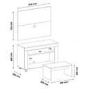 Ver imagem 3 de Rack com Painel para TV até 32 Polegadas e Mesa de Centro Star Artely