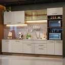 Ver imagem 1 de Armário de Cozinha Completa 310 Cm Rustic/crema Agata Madesa 01