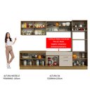 Ver imagem 6 de Armário de Cozinha Completa 310 Cm Rustic/crema Agata Madesa 01