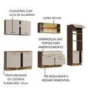 Ver imagem 5 de Armário de Cozinha Completa 310 Cm Rustic/crema Agata Madesa 01