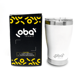 Copo Térmico Aço Inox Parede Dupla e Isolamento a Vácuo com Tampa 473 Ml Oba Térmic - 5